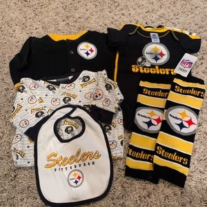 Steelers Baby Clothes (0-3 and 3-6 months)